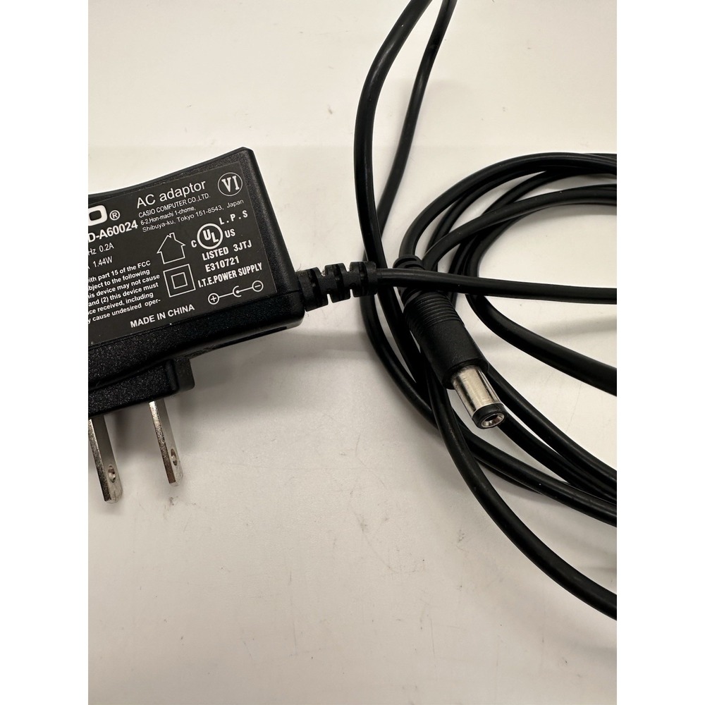 OEM Casio AC Adapter AD-A60024‎ Calculator Charger Power Supply Wall Charger